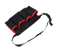 FRCOLOR Multi Pocket Tool Belt Pouch with Extended Zipper Storage Large Capacity Waist Bag for Gardeners Maintenance Workers Cleaners Organizer