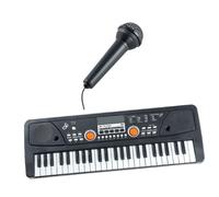FRCOLOR Multifunctional Key Electric Piano for Beginners Music with Microphone Simulation Keyboard Educational Eye Hand Coordination Learning Instrument for Boys