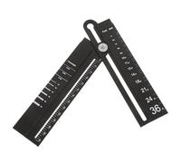 FRCOLOR Multifunctional Straight Ruler and Compass for Geometry with Aluminium Alloy Material and User-friendly Scale, Measuring and Drawing Tool for Architecture and Technical Projects