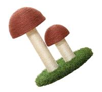 FRCOLOR Mushroom Shaped Cat Scratching Post Natural Sisal Board Kitten for Indoor Play Stress Relief and Paw Exercise
