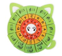 FRCOLOR Music Education Tools with Music Rhythm Cards Circle of Fifths Puzzle and Piano Note Theory Flashcards for Beginners Friendly Materials for Home and School