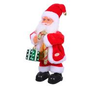 FRCOLOR Musical Santa Claus Electric Doll with Movable Parts and Festive Melodies Decorative Xmas Ornament for Childrens Games and Holiday Party Supplies Safe Christmas Santa for Table