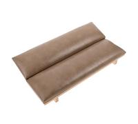 FRCOLOR Nail Arm Rest Cushion Nail Hand Pillow Manicure Hand Rest Beige Pu Material Ergonomic Slant Pillow Vintage Style Streamlining Work for Manicurists and Clients for Manicure Table