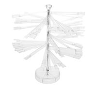 FRCOLOR Nail Art Color Chart Tips Spiral Display for Gel Polish Practice Durable Fan Shaped Design Lightweight and Portable Nail Tips Color Showcase for DIY and Salon Use