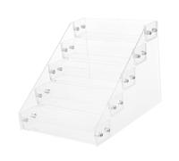 FRCOLOR Nail Polish Display Stand Rack Shelf for Lip Gloss Storage Acrylic Organizer in Salon