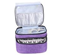 FRCOLOR Nail Polish Pouch Oxford Essential Oils Storage Bag Travel Bag Removable Base