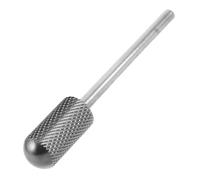 FRCOLOR Nail Prep Grinding Head Round Cylinder Tungsten Carbide Nail Drill Bit Dual Rotation Cuticle Care