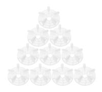 FRCOLOR Nail Tip Display Board Lightweight Plastic 10pcs Nail Art Practice Stand with Lotus Shape Easy to Clean for Manicure Training and Polish Application