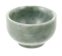 FRCOLOR Natural Jade Deep Shaving Soap Bowl for Men Small Shave Cup for Barber Use Professional Shaving Cream Foam Bowl and Facial Grooming
