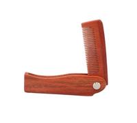 FRCOLOR Natural Wood Beard Comb for Men Women Anti-static Hairdressing Accessory Wood Comb Smooth Massaging Teeth