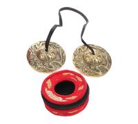 FRCOLOR Nepalese Copper Percussion Bell Cymbals Handcrafted with Dragon Design for Yoga Meditation Relaxation and Sound Therapy Durable Traditional Musical Instrument