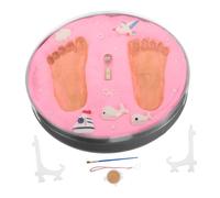FRCOLOR Newborn Footprint Kit Handprint Mud Keepsake Frame for Nursery Pictures Hand Print Mold Kit for Shower Party Favors