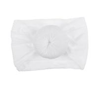 FRCOLOR Newborn Knot Headband with Donuts Ball Elastic Turban Hair Band Soft Head Wrap for Boys Nursery Use Protecting Skin