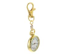 FRCOLOR Night Glow Pocket Watch Clip-on Buckle Design Stainless Steel with Button Battery for Nurse's W nd Elderly