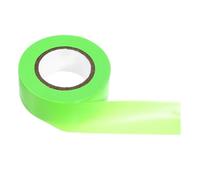 FRCOLOR Non-adhesive Green Pvc Flagging Tape 2.5cm X 30m for Hazard Marking, Boundary Warning, Outdoor Use and Safety Caution in Industrial and Construction Sites