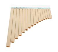 FRCOLOR Note Educational Pan Flute C Key Resin Row Flute for Beginners Impact Resistant Musical Instrument to Develop Coordination and Music Skills
