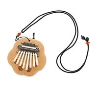 FRCOLOR Note Wooden Mini Kalimba Thumb Piano Finger Piano for Beginners Portable Cartoon Bear Shape Resonance and Comfortable Arc Design Durable Music for Easy Learning