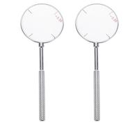 FRCOLOR Optical Glass Cylinder Lens Tools Convenient Cross Cylinder Lens Accessory 2pcs Portable for Experiment for Optometry and Eye Exam Training