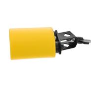 FRCOLOR Orff Percussion Instruments Yellow Cowbell for Drum Hand Held Percussion Jam Block Musical Instrument for Boy Girl Kindergarten Music Activities Team Collaboration