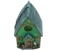 FRCOLOR Outdoor Hanging Bird House Resin Nesting Box for Small Birds, Easy to Hang and Provides a Sheltered Place, Suitable for Windowsill or Tree, Simple and Elegant Garden Birdhouse
