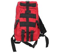 FRCOLOR Outdoor Tactical Backpack Red Double for Camping and Hiking with Adjustable Shoulder Strap and Multi-pocket Oxford Cloth Design, Suitable for Outdoor Activities and Cycling