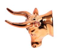 FRCOLOR Ox Head Guitar Wall Hanger Creative String Instrument Holder for Guitar Ukulele Violin Erhu Wall Mount Abs Iron Material Easy Installation