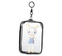 FRCOLOR Pain Bag Doll Display Case for Figures Doll Storage Bag Keychain for Collectors