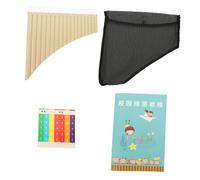 FRCOLOR Pan Flute Musical Instrument C-key Panpipe for Beginners Practice Performance Panpipes Instrument Pan Flute for Adults Style