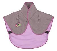 FRCOLOR Parrot Training Shoulder Shawl Anti-scratch Cape with Cotton-linen Fabric Purple Bird Protector Pad for Bite Prevention and Training