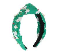 FRCOLOR Party Headband Shamrock Hairband St Patrick Day Decor Pearl Hair Accessory