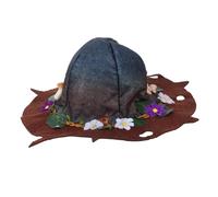 FRCOLOR Party Witch Hat Halloween Felt Wizard Hat for Adults Boys and Girls Cosplay Photo Prop Witch for Halloween Party Decorations