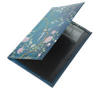 FRCOLOR Passport Holder for Travel Bird and Flower Design Made of Material Fits Passport Book Securely for Airport and Daily Use and Cards Organized
