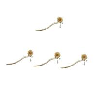 FRCOLOR Pcs Flower Girl Sunflower Hair Accessories Elegant Hair Pins for Women Bridesmaid