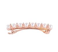 FRCOLOR Pearl Top Clip for Woman and Girl Elegant Charm Hairpin Barrette Fashion Hair Clips for Special Occasions