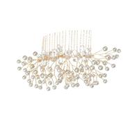 FRCOLOR Pearl Wedding Hair Comb Bridal Hair Accessory Crystal Pearl Design Perfect for Bride and Special Events