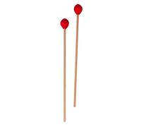 FRCOLOR Percussion Instrument Sticks and Not Easy to Crack for Beginners and Professionals and Beech Wood Handles 2pcs Marimba Hammer Sticks with Red Nylon Core Safe to Use