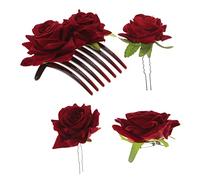FRCOLOR Perfect for Wedding Prom Party Engagement Anniversary Artificial Flower Hairpin