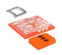 FRCOLOR Physics Optics Experiment Set Light Refraction Kit, Multifunctional Optical Lenses Including Convex and Concave Mirrors, Refraction Prism, and Linear Light Source for Science