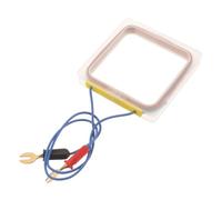 FRCOLOR Physics Teaching Square Copper Coil for Electromagnetism Induction Experiment, High Structural Rigidity Metal Coil Enhancing Repeatability, for Physics Experiment and Exploratory