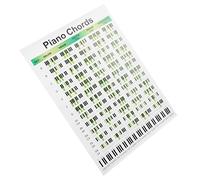 FRCOLOR Piano Chord Chart for Beginners Essential Piano Training Guide Practical Reference Poster for Chord Progressions and Scale Diagrams and Music Students