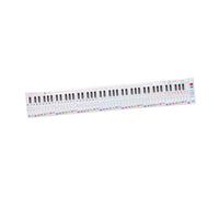 FRCOLOR Piano Keyboard 88 Key Practice Chart with Note Stave Fingering Guide for Beginners Portable Piano Learning Aid