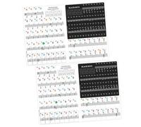 FRCOLOR Piano Keyboard Stickers Suitable for Introductory Piano Learning for Beginners 2 Sets Pvc Material with Anti-sweat Feature Easy to Stick and Remove on 88/61/54/49 Keys Keyboard