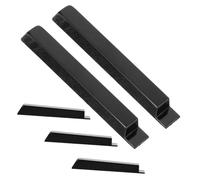 FRCOLOR Piano Keytops Practical Plastic Material Replacement Black 5pcs for Piano Keyboard Easily Installed and Musician Use
