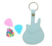 FRCOLOR Pick Storage Bag for Acoustic and Electric Guitar Picks Portable Carrying Case Multiple Slots for Guitarists The Go Fits Small and Bulk Random Color