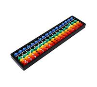 FRCOLOR Plastic Abacus Educational for Students Multi Color Bead Arithmetic Counting Tool Portable Chinese Style Learning Abacus for Hand Eye Coordination and Math Practice