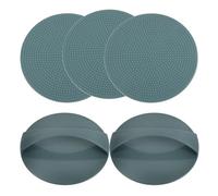 FRCOLOR Plastic Carving Boards 10Cm Diameter with 5Pcs Printmaking Baren Tool Set for Relief Printing and Ink Pressing Suitable for Beginners