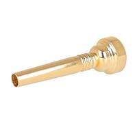 FRCOLOR Plated Trumpet Mouthpiece Durable Brass Design for Beginners Professionals Smooth Surface Comfortable Grip Loud Sound Production