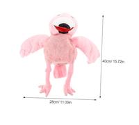 FRCOLOR Plush Flamingo Hand Puppet Soft PP for Adults Interactive Educational for Storytelling Pretend Play and Early Learning
