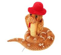 FRCOLOR Plush Stuffed Snake Realistic Fake Snake Prop Scary Movie Decoration for Halloween April Fool Day Festivals Lifelike Plush for Fun Surprises
