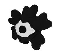 FRCOLOR Plush Sunflower Shape Throw Pillow Soft Sofa Cushion Decorative Flower Floor Cushion for Living Office Bedroom Black Comfortable Seat Pad